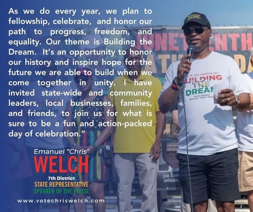 Welch Poli Juneteenth 2024 Press Release Quote